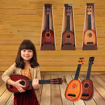 Modeliavimo Mini Ukulėle Vaikų Mokymosi Gitara 4 Stygos Muzikos Instrumentai Švietimo Žaislai FK88