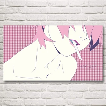 Monogatari Serijos Anime Mergaičių Meno Šilko Plakatai ir Spausdinimo Namų Puošybai Nuotraukas Kambarį Paveikslai, Sienų Dekoras