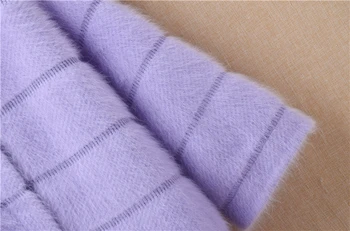 Moterų elegantiškas žiemos mados prarasti tvirtą pliušinis mink kašmyro megztinis ilgas rankovėmis varpo angoros triušio kailio megzti megztinis kailis