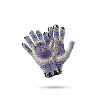Moterų Ir Vyrų Žiemos Šiltos Megztos Pirštinės 3D Atspausdintas Mandala Stiliaus Pirštines, Skirtas Telefono Ekrane Rudenį neslidus Pirštinė Guantes