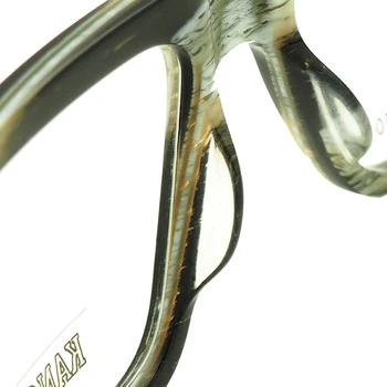 Moterų Rankų darbo Senovinių Kvadratinių Akinių Rėmelius Vyrų negabaritinių aikštėje akinių rėmeliai Visą Ratlankio Retro Acetatas Rx akinių rėmeliai