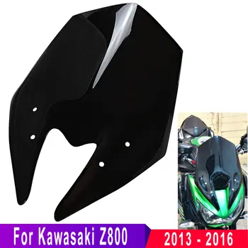Motociklo Priekinio, Galinio Stiklo Z800 Parabrisas Priekinio Stiklo Ekranas Vėjo Deflektorius, Skirtas Kawasaki Z 800 2013-2016 M. Juodas Stiklas Vėjas Moto