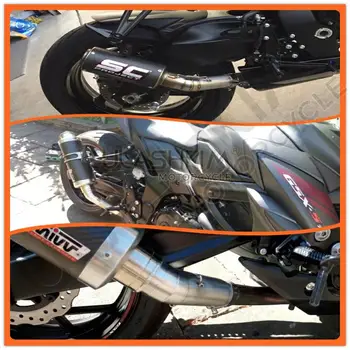 Motociklo Visas Išmetimo Vamzdžio Vidurio Slydimo Ant Suzuki GSXR600 Gsxr700 Gsxr750 K7 GSX R700 R750 R600 GSXR 600 750 2008 Iki 2010 m.