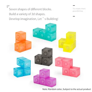 Moyu Luban Magnetiniai Blokai Sumontuoti Skaidrus Kubas 3 x 3 Vaikų Švietimo Žaislai Berniukams, Mergaitėms