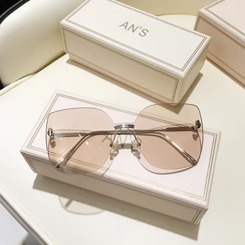 MS 2020 Nauji Akiniai nuo saulės Moterims Taškus UV400 Prekės Dizaineris Aukštos Kokybės Gradientas Saulės Akiniai Moterų oculos Su dėžute