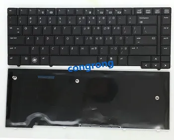 MUMS anglų klaviatūra HP Elitebook 8440P 8440W 8440 Nešiojamojo kompiuterio klaviatūra juoda