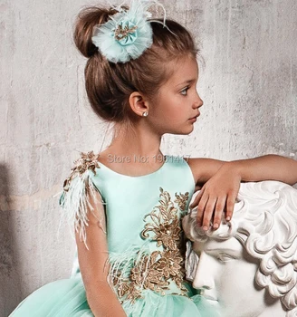 Mėlyna Gėlių Mergaičių Suknelės, Vestuvių Tiulio Nėrinių Ilgai Girl Dress Šalies Kalėdų Dress Vaikai Princesė Kostiumas Vaikams 12T