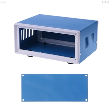 Mėlynos spalvos Metalinės Talpyklos Projekto Atveju DIY kabelių Paskirstymo Dėžutė 6.7