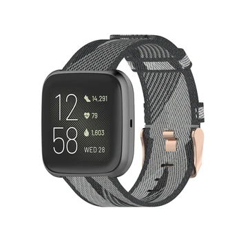 Nailono Drobės correa Diržu, Fitbit Versa 2 juostos Pakeitimas apyrankė watchband už Fitbit atvirkščiai lite dirželis smart žiūrėti diržas