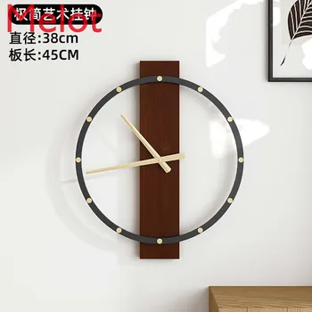 Namo Šiaurės Laikrodis Sieninis Laikrodis Mados Minimalistinės Kūrybos Asmeninį Kambarį, Paprasta ir Šviesos Luxury Art prie Sienos Montuojamas