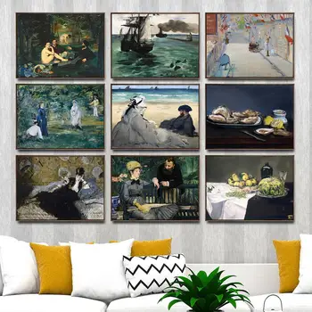 Namų Dekoravimo Meno Sienos Nuotraukas Fro kambarį Plakato spauda Drobės Spaudiniai Paintingsn prancūzijos Edouard Manet natiurmortas