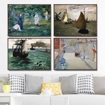 Namų Dekoravimo Meno Sienos Nuotraukas Fro kambarį Plakato spauda Drobės Spaudiniai Paintingsn prancūzijos Edouard Manet natiurmortas