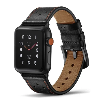 Natūralios odos dirželis apple watch band 42mm 38mm 44mm 40mm watchband už iwatch band serijos 5/4/3/2/1 apyrankę Priedai