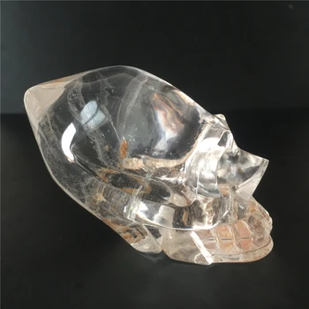 Natūralus kvarco kristalas raižyti kaukolė gydymo atostogų dovanų namų kolekcija kambarį Feng shui patalpų įrengimui skirti dirbiniai