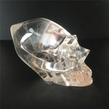 Natūralus kvarco kristalas raižyti kaukolė gydymo atostogų dovanų namų kolekcija kambarį Feng shui patalpų įrengimui skirti dirbiniai