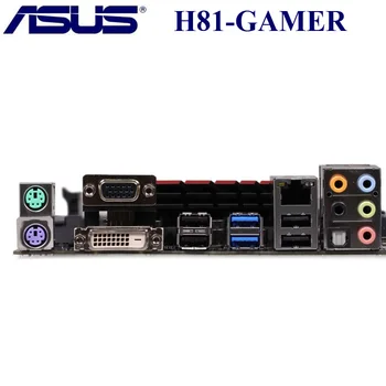 Naudojami ASUS H81-GAMER Plokštė LGA 1150 16GB DDR3 PCI-E 2.0 Core i7/i5/i3 Originalų Stalinį Asus H81-GAMER Mainboard 1150