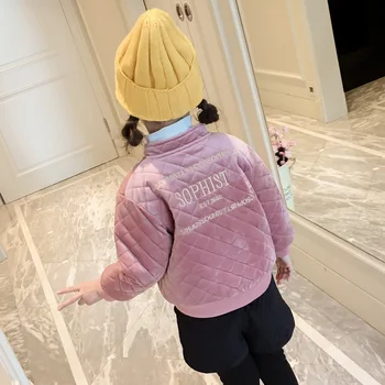 Naujas 2019 Mada Vaikams Žiemos Striukė Mergaitei Žiemos Paltai Vaikai Šiltas Storas Rožinės Spalvos Paltai