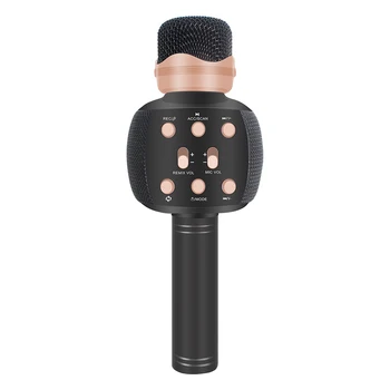 Naujas Atnaujinti Iš Ws858 Karaoke Bluetooth Mikrofonas WithSpeaker Belaidis Kompiuterio Telefonas Įrašymo Dovanas Vaikams Andriod&IOS