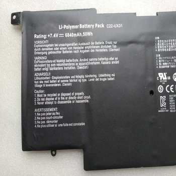 Naujas C22-UX31 Už ASUS ZenBook UX31 UX31A UX31E Ultrabook UX31E-DH72 UX31A-R4004H C21-UX31 C23-UX31 Originalus Laptopo baterijos 50Wh