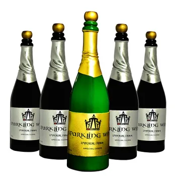 Naujas Išnyksta Šampano Butelį magija gudrybės LATEKSO((Juoda arba Žalia) Vyno Butelis Etape close up Magic Trick Rekvizitai Gudrybė