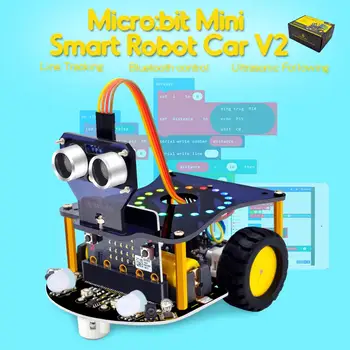 Naujas! Keyestudio Mikro:tiek Mini Smart Robotas Automobilių V2.0 Arduino (Ne Micro:tiek Pagrindinės plokštės)