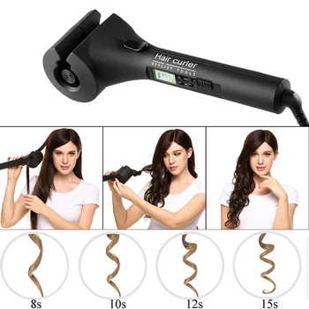 Naujas LCD ekranas Automatinis Hair Curler Magija Garbanoti Geležies Moteris Banga, Plaukų Modeliavimo Priemonės, Keraminės Šildymo Anti-permė Curl Styler Lady