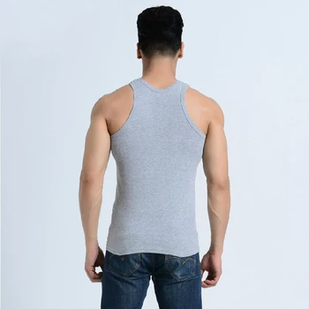 Naujas Mados Vyrų Raumenų Rankovių Slim Tee Marškinėliai Bako Viršuje Kultūrizmo Fitneso Vest Stilingas Mens Liesas Tankų