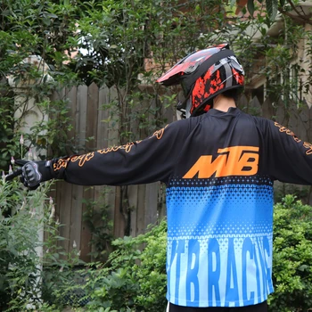 Naujas MTB Off road kalnų jersey motociklo kalnų dviratį Dviračiu Džersis sporto Salė Sporto Kvėpuojantis Prarasti long sleeve t-shirts