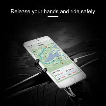 Naujas Prekės ženklas Dviračių Telefono Laikiklis IPhone Samsung Universalus Mobiliojo ryšio Telefono Laikiklis Dviračio Rankenos, Apkaba Stovėti GPS Laikiklis