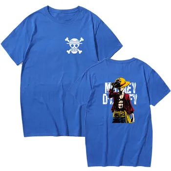 Naujas Prekės ženklas Vyrų Vienas Gabalas Luffy Harajuku Juokinga Medvilnės T Marškinėliai, Unisex Vasaros Medvilnės Treniruotės Tshirts Anime Viršūnes Draugu Dovana