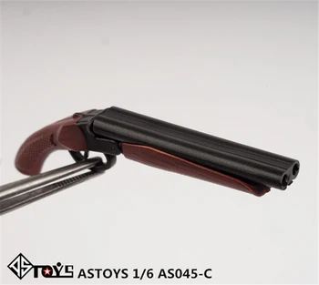 NAUJAS sandėlyje ASTOYS AS045 1/6 Revolveris pistoletas Pistoletas Purškimo pistoletas shot gun plastikiniai modelis Žaislas 12 cm Veiksmų Skaičius, lėlės žaislą dovanų