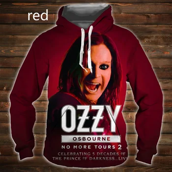Naujausias Mados Ozzy Osbourne Marškinėliai Roko 3d Hoodie Harajuku Stilius, Spausdinta Puloveris Juokinga Palaidinukė