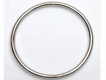 Nemokamas pristatymas 10 vnt. / daug FDR-70mm 2.75 colio didelis apvalus Žiedas reguliuojamas sklendėmis žiedai, sidabro nickle spalva