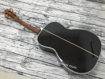 Nemokamas pristatymas Ebony fingerboard išgalvotas abalone ooo kietas raudonojo kedro mediena, akustinė Gitara, 39 colių Kietasis 000 Guitarra