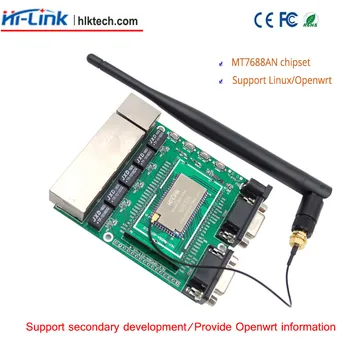 Nemokamas pristatymas HLK-7688A bandymo valdybos SPI belaidžio MT7688AN chip ethernet Linux openwrt UART smart WIFI modulis