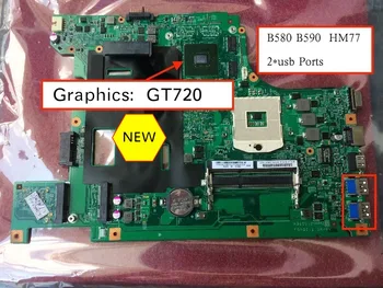 Nemokamas Pristatymas NAUJOS Lenovo B590 b580 v580c Nešiojamojo kompiuterio pagrindinę plokštę su GT720M 1GB GPU