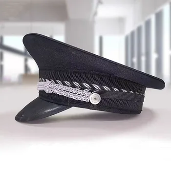 Nemokamas pristatymas naują saugumo drabužiai ir jų priedai, apsaugos darbuotojas, skrybėlės & kepurės vyrų karinės kepurės vyrų policijos skrybėlės