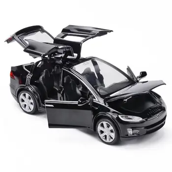 Nemokamas Pristatymas New1:32 Tesla MODEL X MODEL3 Lydinio Automobilio Modelį Diecasts & Žaislinės Transporto priemonės Žaislinius Automobilius Vaikas Žaislai Vaikams Dovanos Berniuko Žaislas