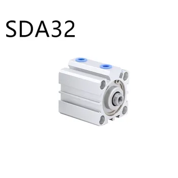 Nemokamas pristatymas Plonas cilindras SDA32 serijos 5mm su 100mm eiga aliuminio lydinio oro cilindrų Pneumatiniai komponentai