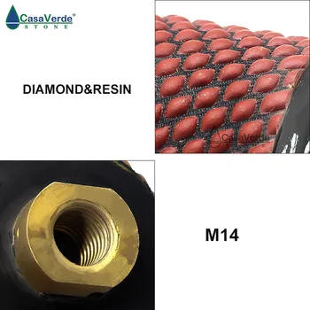 Nemokamas pristatymas sausas diamond drum ratai 2 colių M14 sriegiu už poliravimo ir šlifavimo kriauklės skylę granito ir marmuro