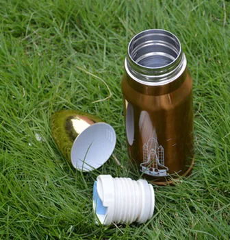 Nerūdijančio kulka puodelis 350ml raketų vakuuminės kolbos butelis, Vyrai, šilumos, šalčio izoliacija, kavos, pieno puodelis puodelis drinkware nemokamas pristatymas