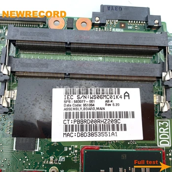 NEWRECORD 6050A2297301 583077-001 HP probook 4510S 4710S 4411S Nešiojamas plokštė PM45 DDR3 ATI GPU nemokamai CPU pagrindinės plokštės