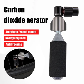 Nešiojamų Dviračių Padangų Siurblys Pripūtimo Valve Anti-freeze Kelių Dviratį CO2 Pripučiami Galvos Adapteris, skirtas Amerikos Presta Valve