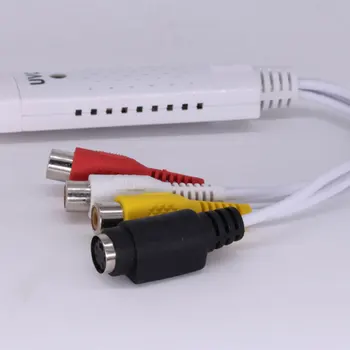 Nešiojamų Easycap USB 2.0 Audio Video Užfiksuoti Kortelės Adapteris į VHS į DVD, Video Capture For Win7/8/XP/Vista