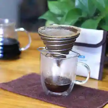 Nešiojamų Kavos Filtras Išardomi Kavos Filtras Taurės Nerūdijančio Plieno Kavos Filtrą, Lauko Kempingas Vertus Malūnėlis Kavos Įranga