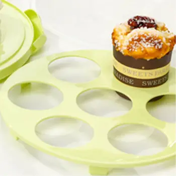 Nešiojamų Plastiko Apvalios Uždaromos sagtis Cupcake Konteinerių Desertas Pyragas talpinimo Virtuvės Tiekimo kelionėms arba namuose