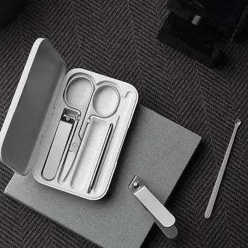 Nešiojamų Xiaomi Mijia 5 In 1 Manikiūro Nagų Kirpimo Rinkinys Profesionalių Nerūdijančio Plieno HomeTravel Nagų Pjovimo Įrankių Rinkinys