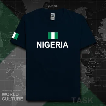 Nigerija Nijeriya vyrų t marškiniai, megztiniai tautos sporto Nigerijos medvilnės marškinėliai fitneso Afrikos drabužių tees šalių vėliavomis NG