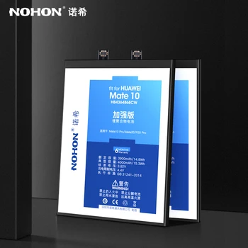 NOHON Baterija Huawei Mate 10 20 9 8 7 S P20 Pro Bateriją Mobiliojo Telefono Bateria Nemokamus Įrankius, HB436486ECW HB396689ECW