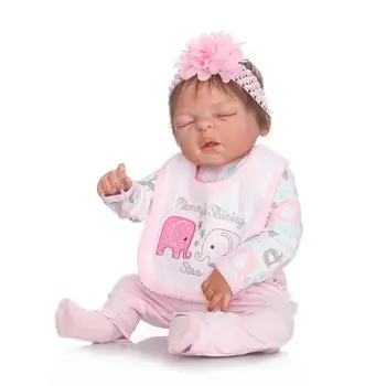 NPK rankų darbo reborn baby 55cm 22inch visą vinilo lėlės miega baby doll baby mokėjimo žaislai mergaitėms gimtadienio dovanos bonecas